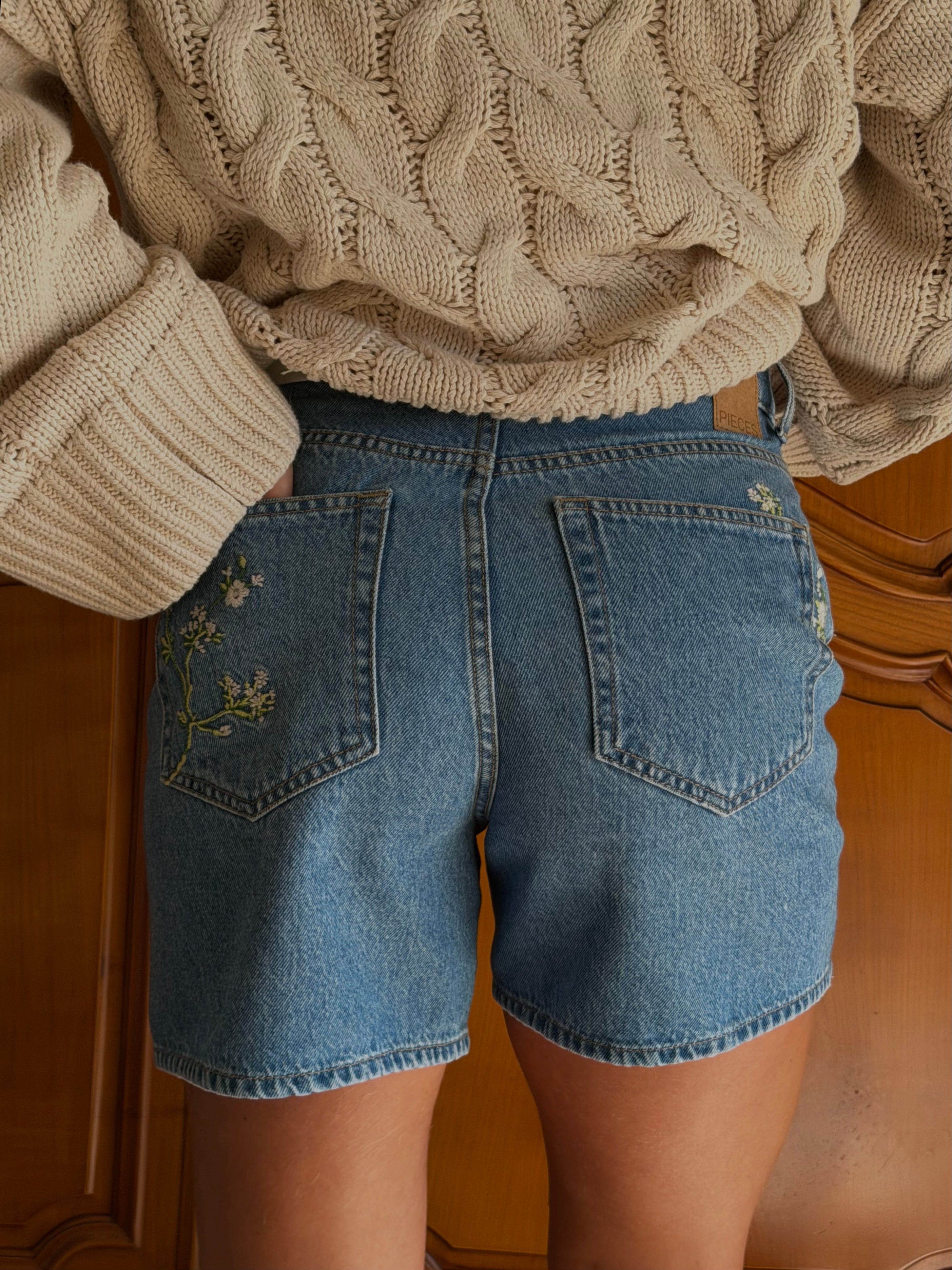 PCSKY Shorts - Medium Blue Denim